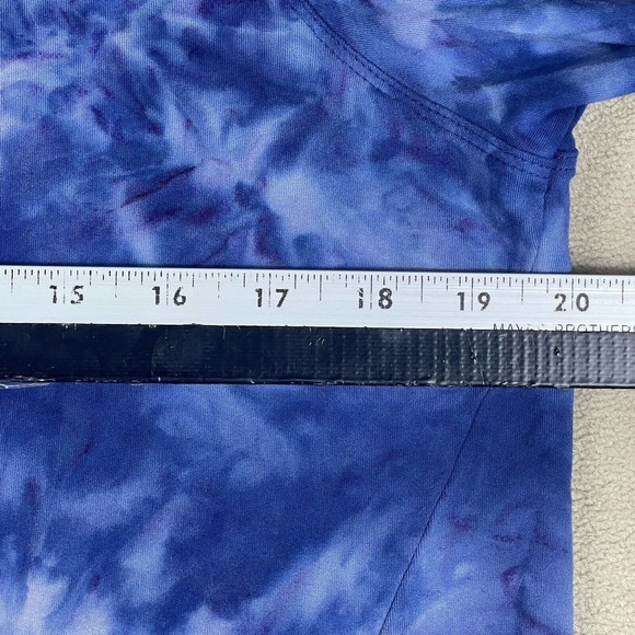 Juicy Couture Sport Womens Full Zip Athletic Jacket L Mock Neck Pockets Tie Dye - Picture 6 of 9